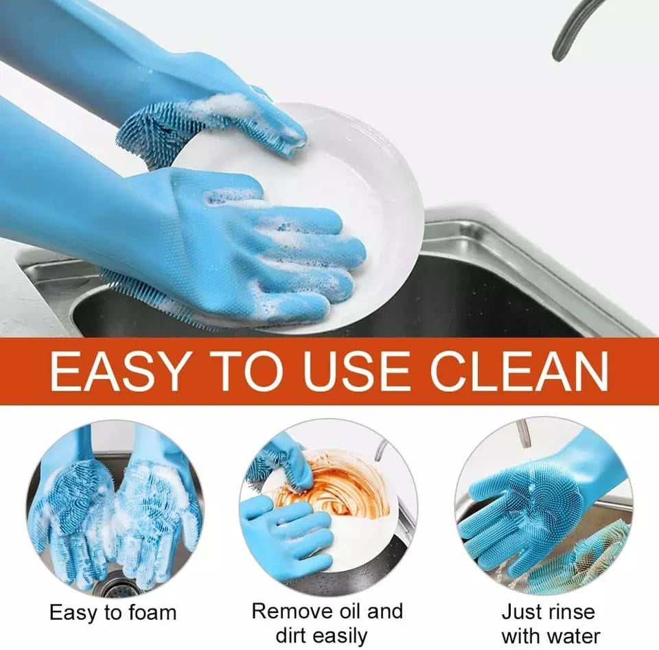 2 PC Magic Dish washing Gloves