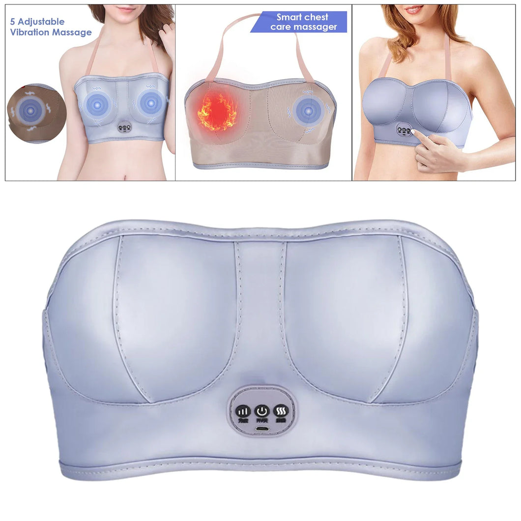 Chest Massager Vibration Soft Cotton Heating