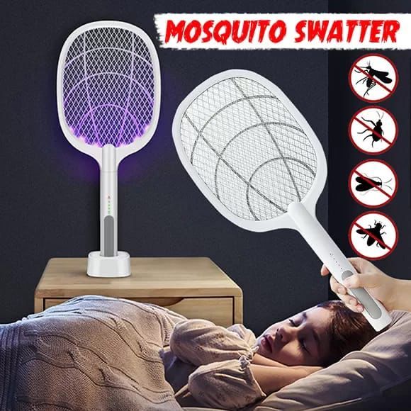 Rechargeable Mosquito & Fly Bug Racket - homeline.pk