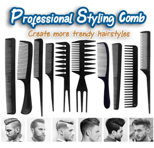 10Pcs/Set Women Men Professional Hairdressing Combs - homeline.pk