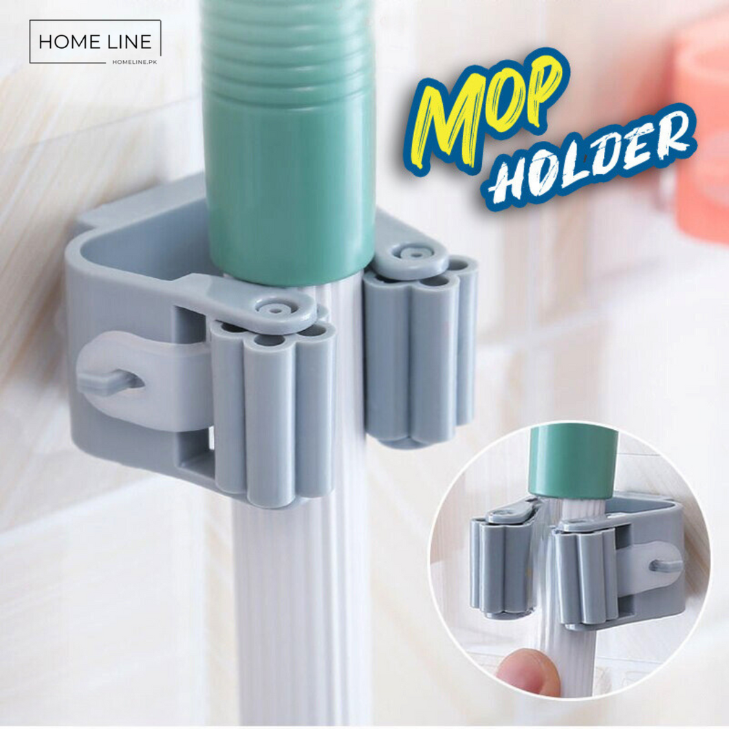 Strong Wall Mounted Mop Organizer Holder - homeline.pk