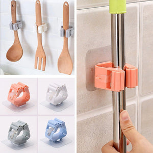 Strong Wall Mounted Mop Organizer Holder - homeline.pk