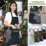 Multicolor Kitchen Apron Waterproof With Pocket Oil-Proof Apron For Woman