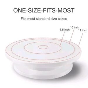 Deal 6 - 11 inch Rotating Cake Turntable 3pcs Cake Scraper 10pcs Piping Bags 2pcs Round Cake Boards