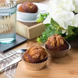 100Pcs Disposable Silver Aluminum Foil Cup Cake