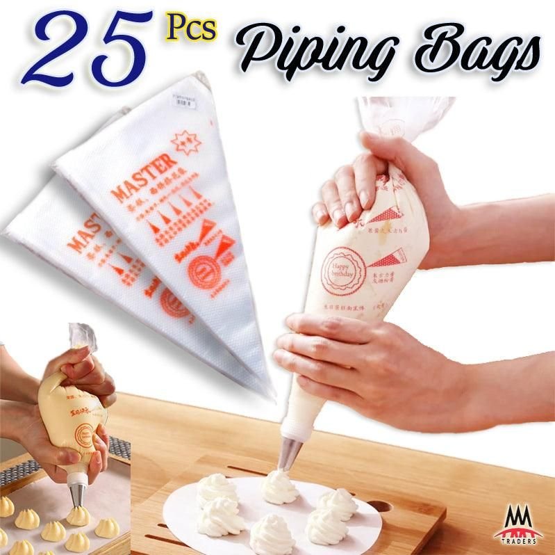 25Pcs Disposable Piping Bags