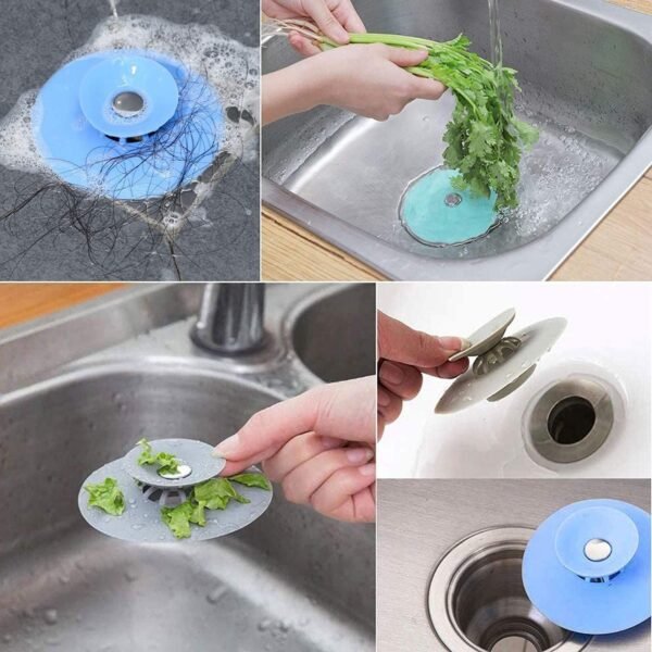 2-in-1 Silicone Drain Tub Stopper