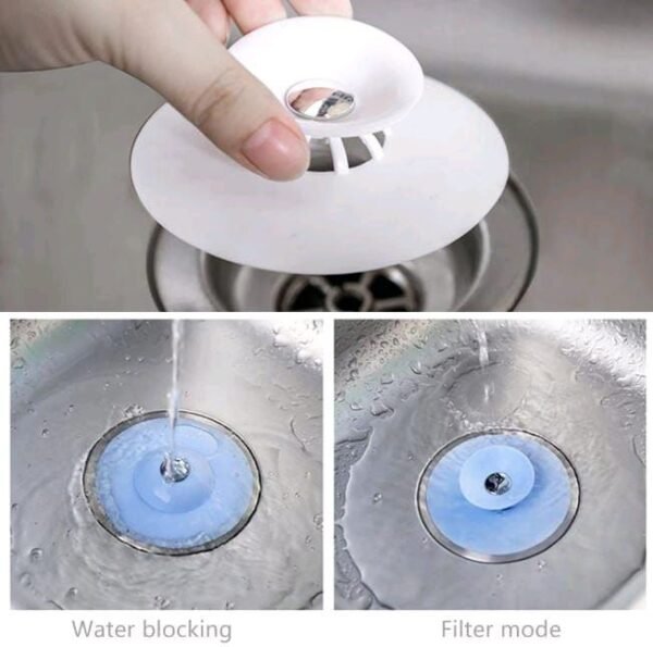 2-in-1 Silicone Drain Tub Stopper
