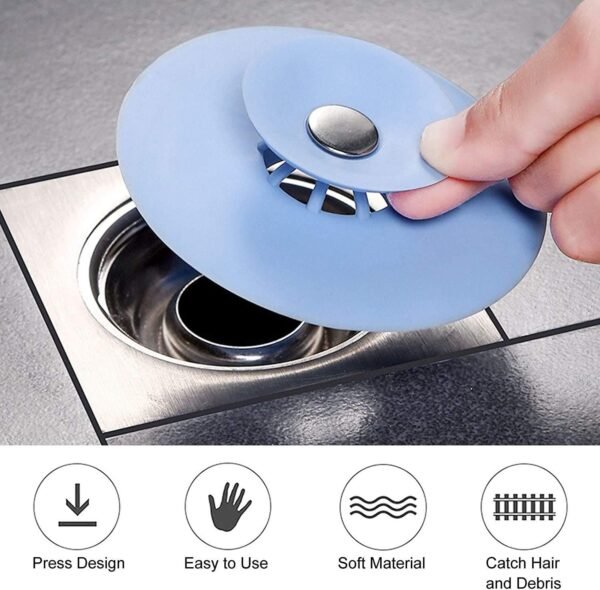 2-in-1 Silicone Drain Tub Stopper