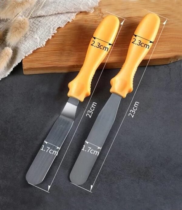 Deal 8 - 11 inch Cake Turntable 3PCs Cake Scraper set  2PCs Stainless Steel Spatula 10PCs Piping Bags 1PCs cake board