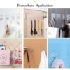 10Pcs Pack of Adhesive Suction Cup Hooks stick hook Heavy Duty Sticky Wall & Ceiling & Door