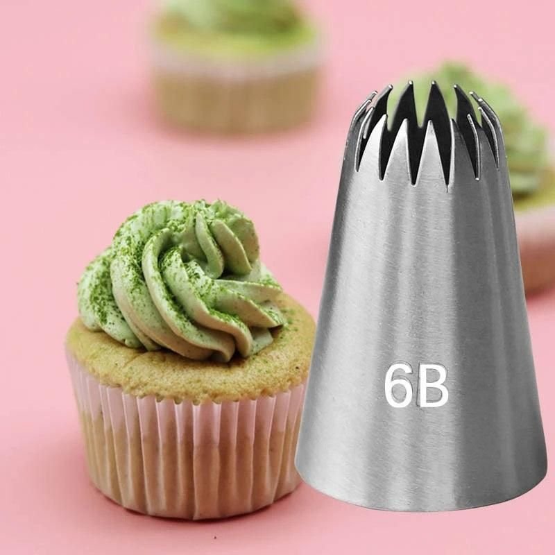 6B Large Russian Pastry Cream Nozzles
