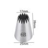 6B Large Russian Pastry Cream Nozzles