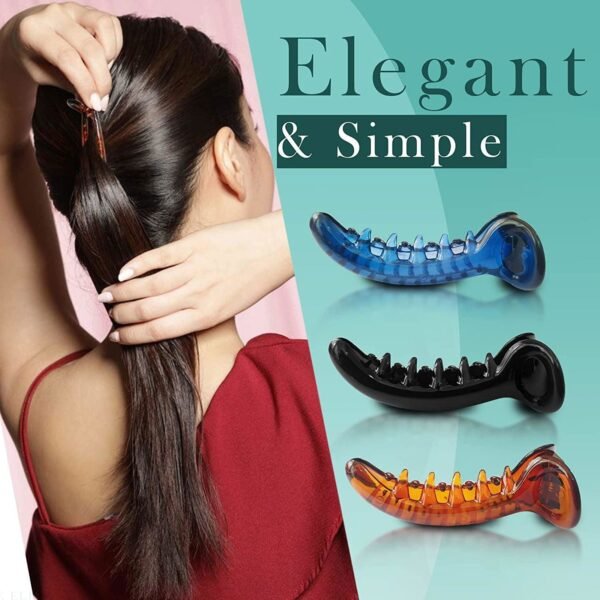 4pcs Banana Clip Frosted Hair Clips for Women Fashion Ins Style Hair Claws