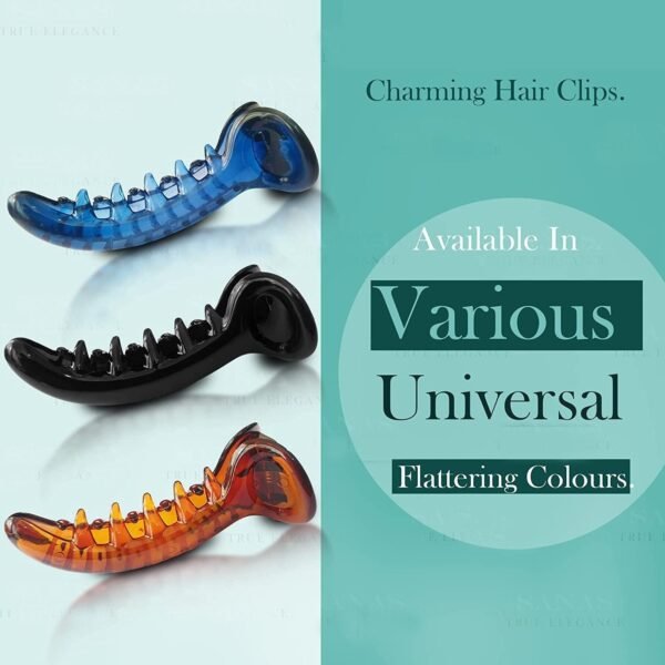 4pcs Banana Clip Frosted Hair Clips for Women Fashion Ins Style Hair Claws