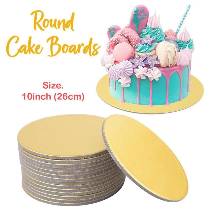 4pcs - 10 Inches Round Cake Boards