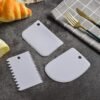 3Pcs Cake Creem icing Scraper Set