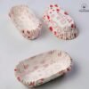 96 Pcs Disposable Oval Éclair Cupcake Muffin Paper Liner Baking Cups