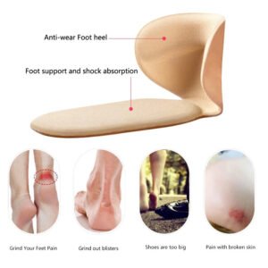 1Pair High Heel Insole Shoes pad for Women Adjust Size