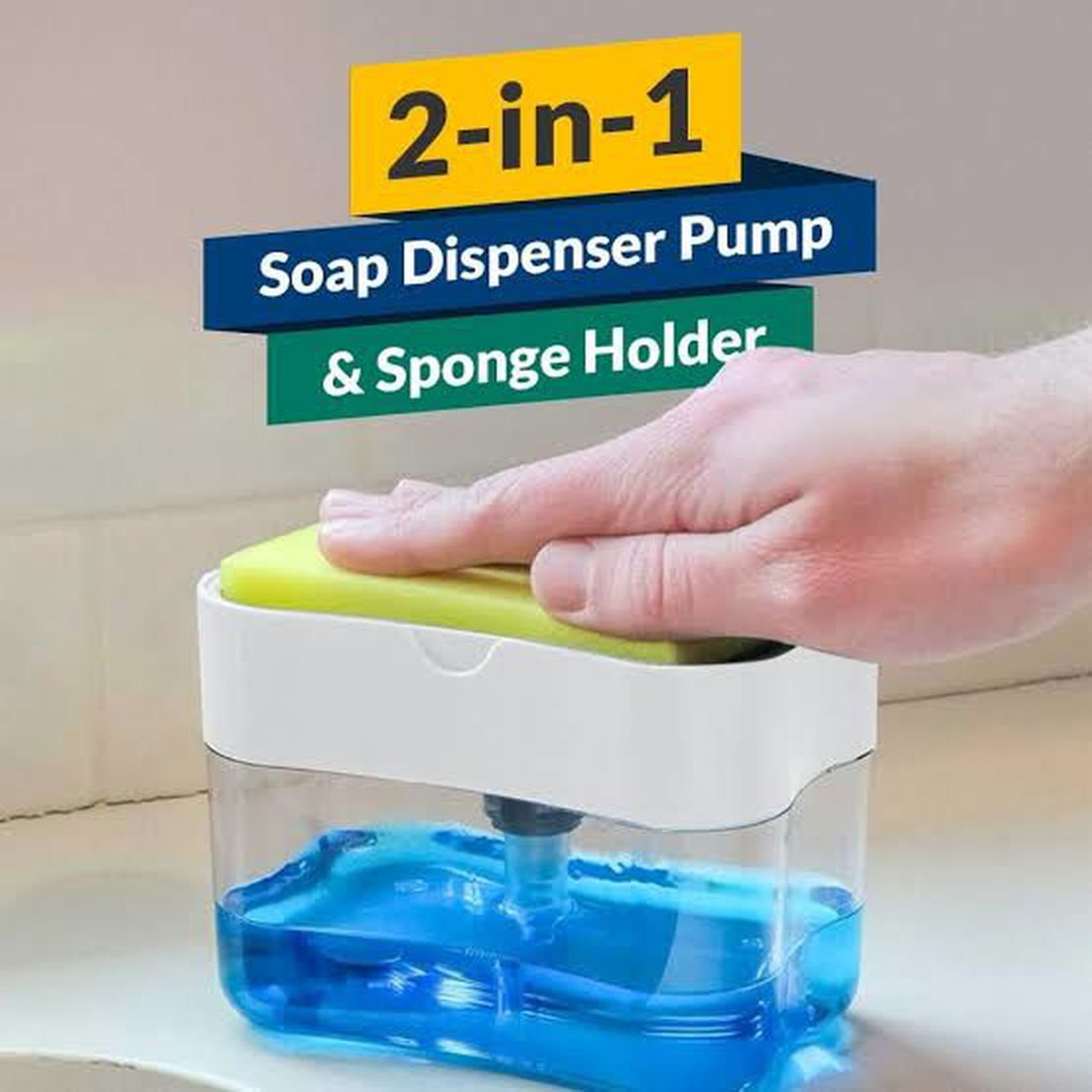 2 in 1 Soap Dispenser Push-Out Liquid Dispenser