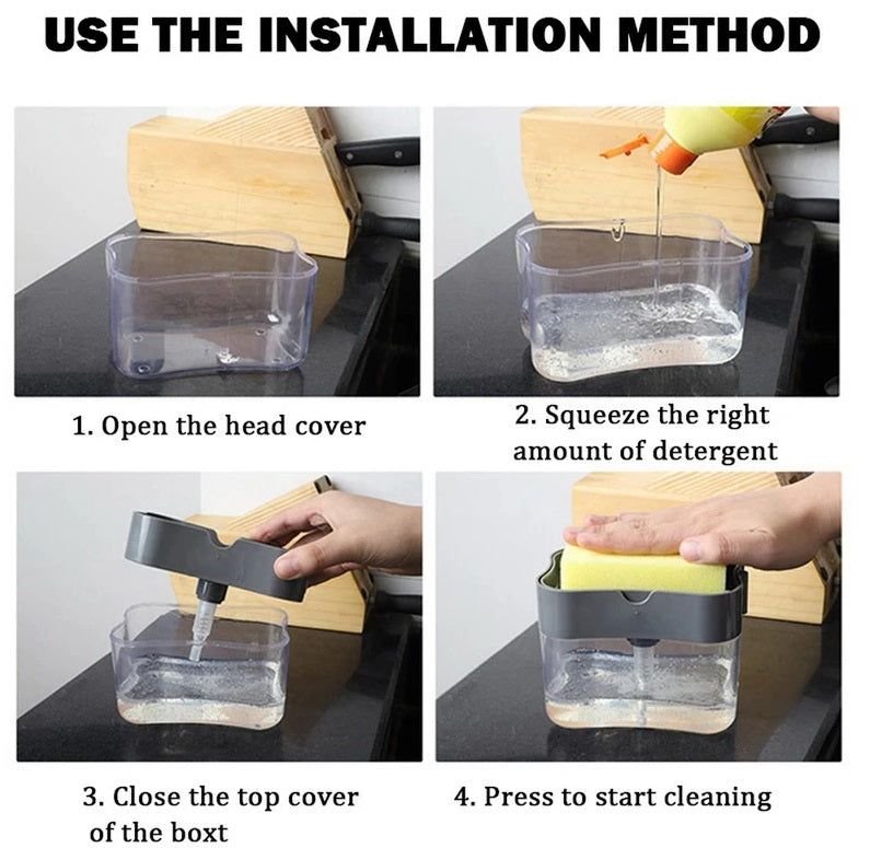 2 in 1 Soap Dispenser Push-Out Liquid Dispenser