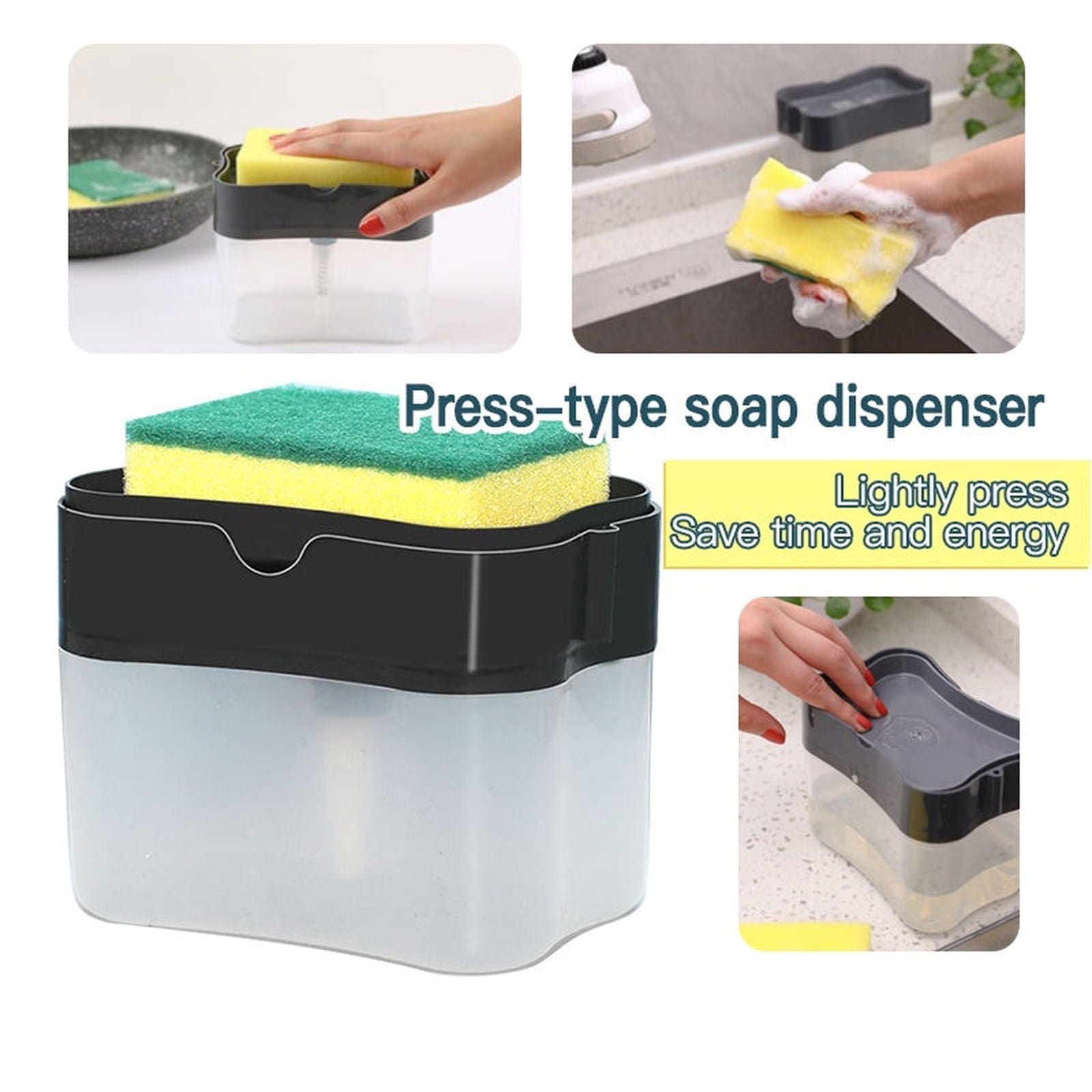 2 in 1 Soap Dispenser Push-Out Liquid Dispenser