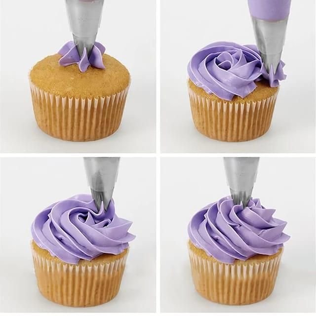 1M Stainless Steel Nozzle Open Star Tip Pastry Cookies Tools