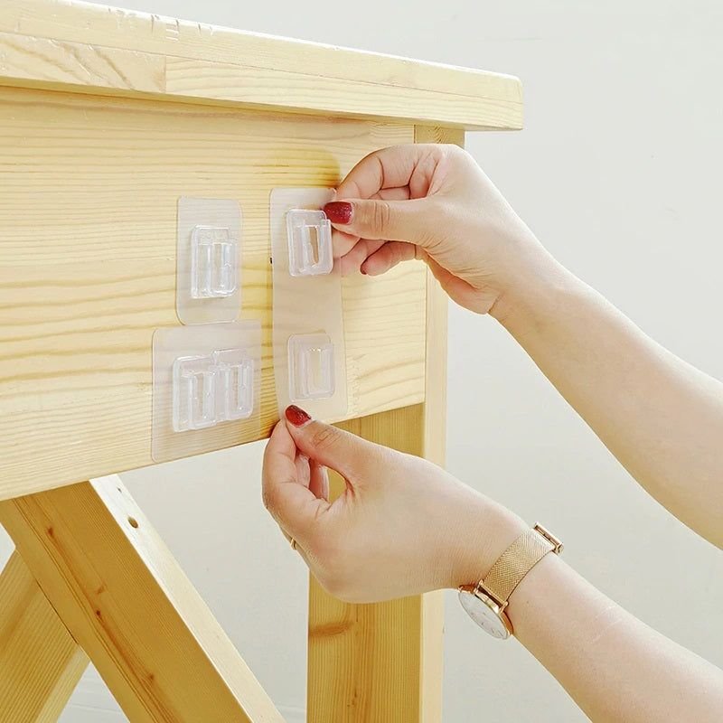 Double sided adhesive wall hook - 4 Pair