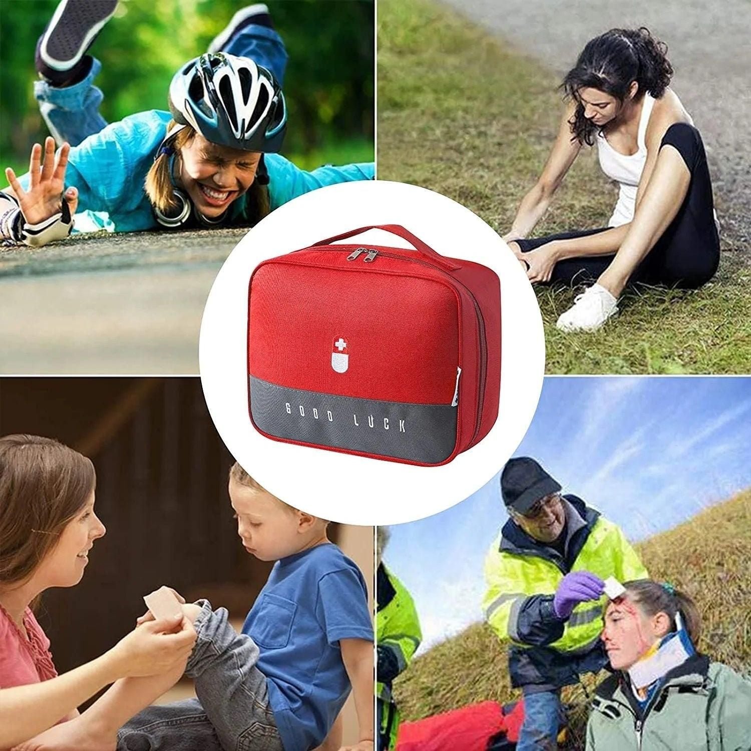 Empty Medicine Storage Box Organizer First Aid Kit Medicine Box Portable Waterproof