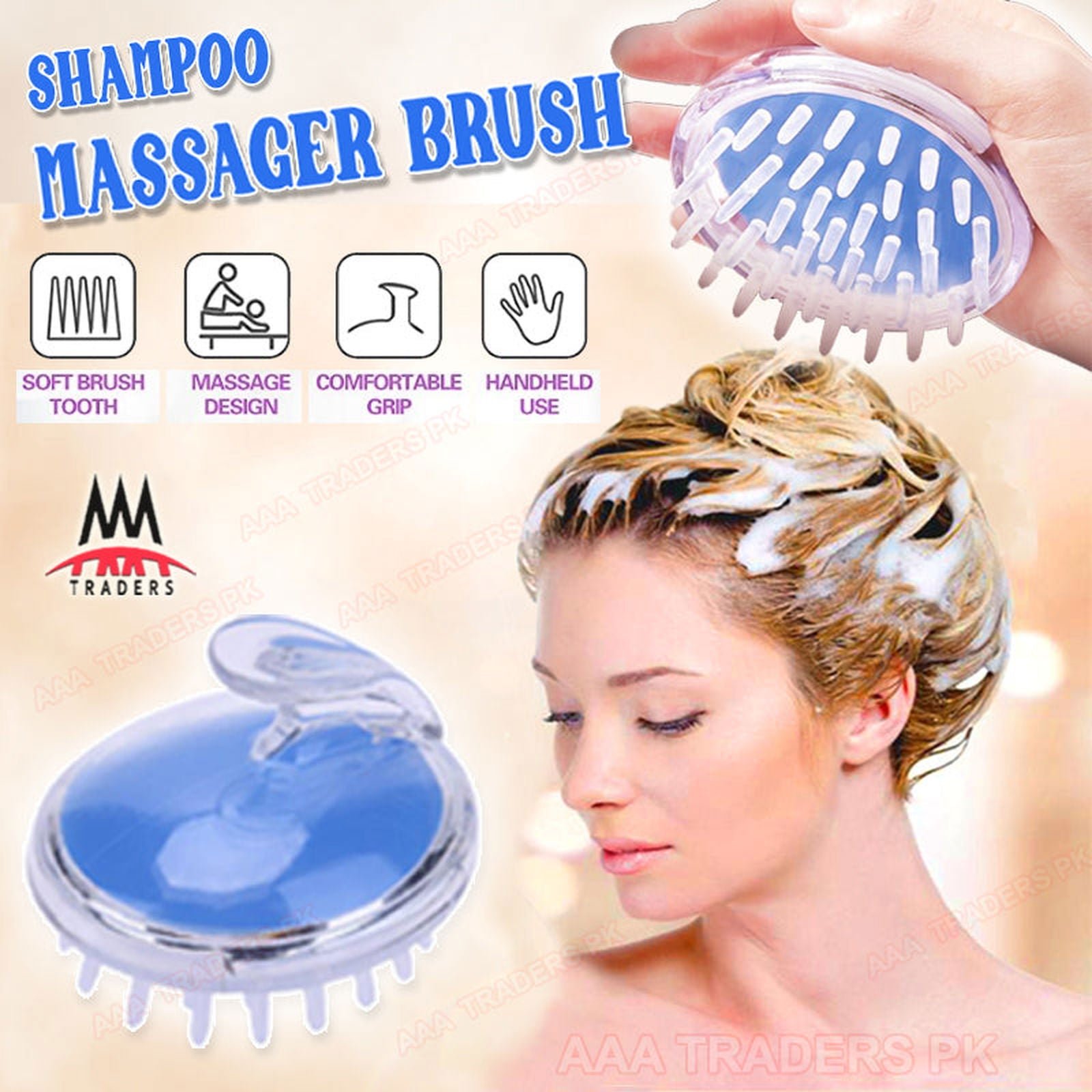 Hair Wash Silicone  Brush