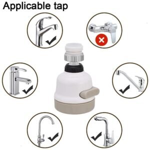 Kitchen Faucet 3 Modes 360° Rotatable Adjustment