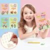 Kids Magic Practice Book (4 Book + 1 Pen + 1 Grip + 8 Refills) + 8.5 Multi color LCD Writing Tablet