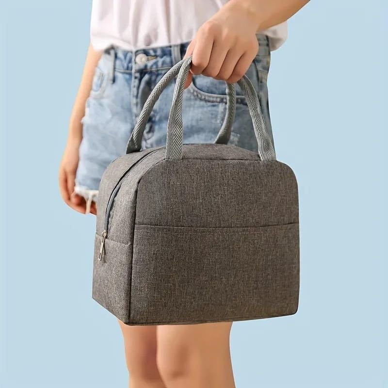 Insulated Lunch Bag Aluminum Foil Insulation Bag, Portable Lunch Bag, Multifunctional Outdoor Picnic Bag For Student Lunch Box Handbag Waterproof Bag