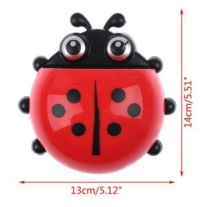 Ladybug toothbrush holder