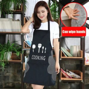 Multicolor Kitchen Apron Waterproof With Pocket Oil-Proof Apron For Woman