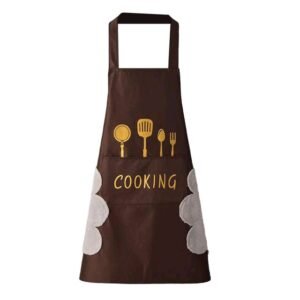 Multicolor Kitchen Apron Waterproof With Pocket Oil-Proof Apron For Woman