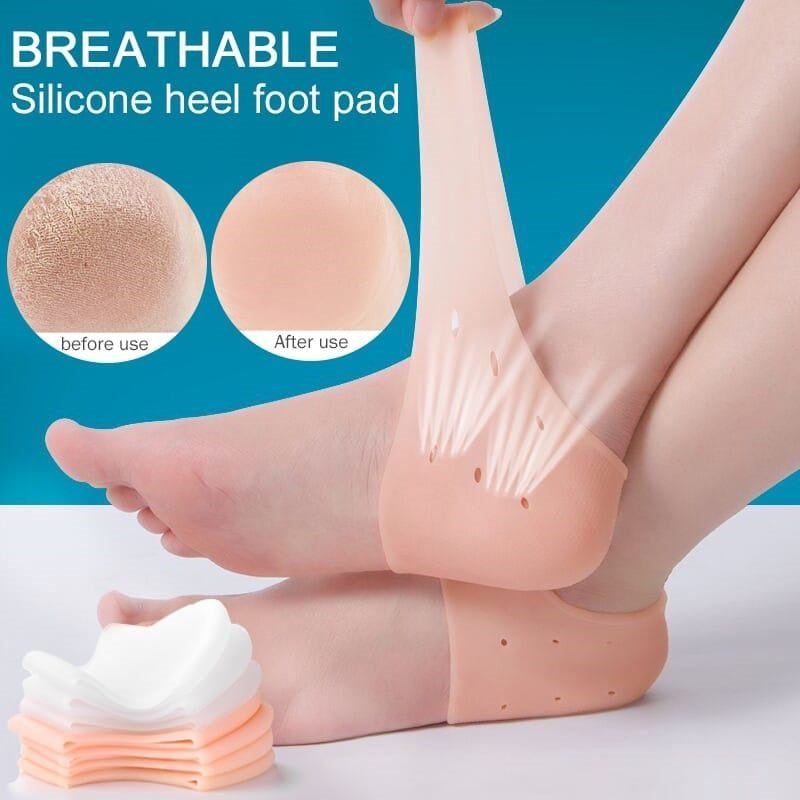 Soft Silicone Heel Anti Crack Care - 1 Pairs