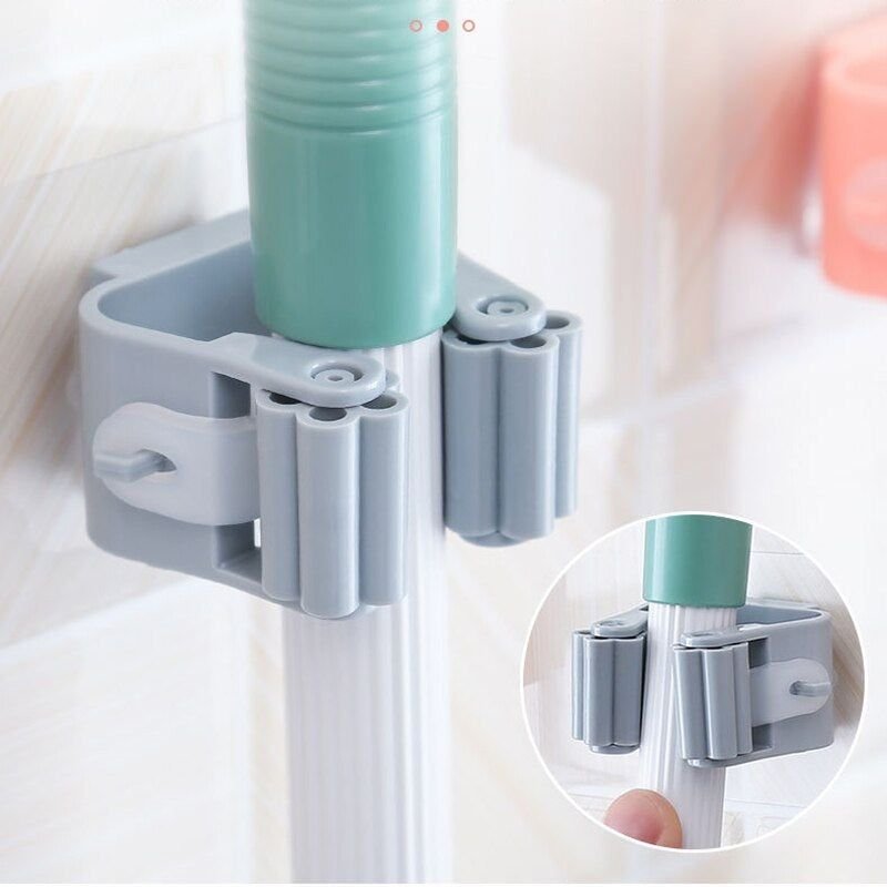 Strong Wall Mounted Mop Organizer Holder