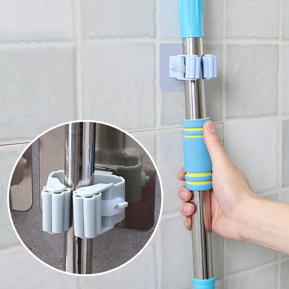 Strong Wall Mounted Mop Organizer Holder