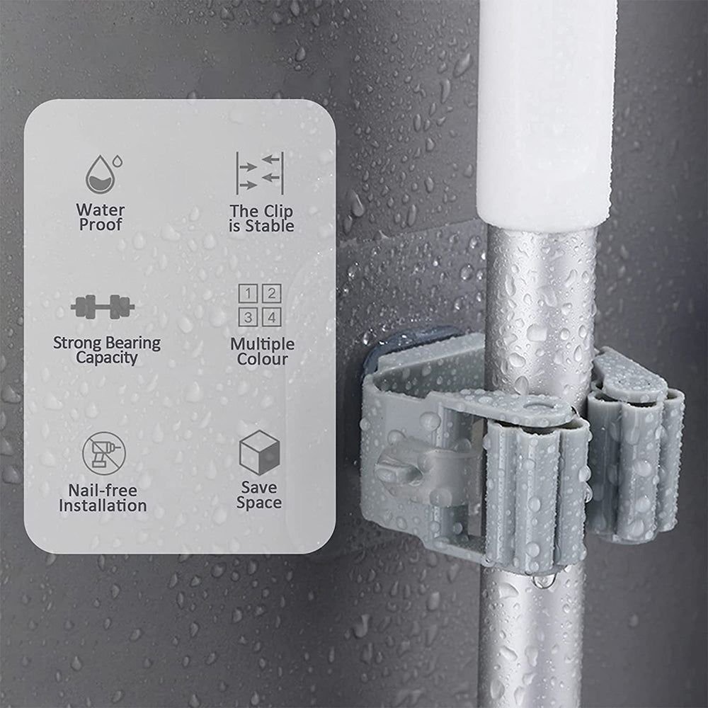 Strong Wall Mounted Mop Organizer Holder