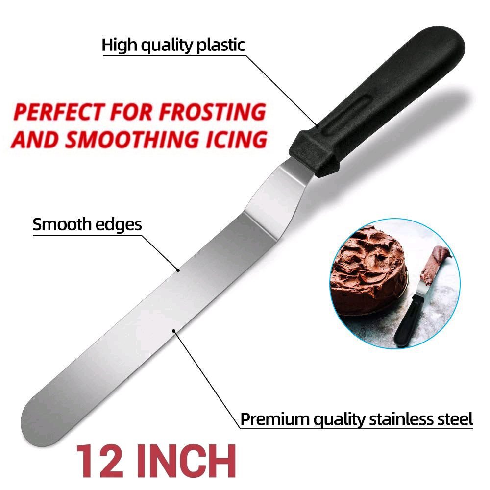 Stainless Steel 12.5 inch Cake Spatula Palette Knife Icing Spatula