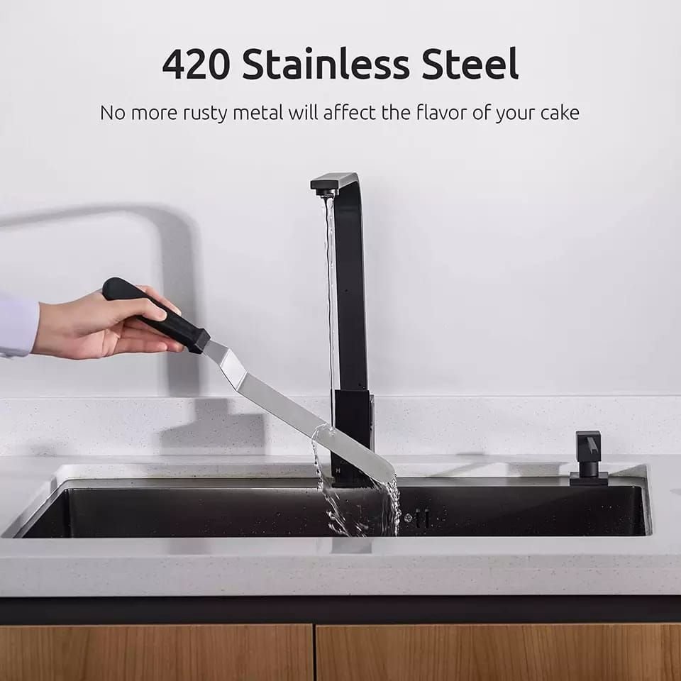 Stainless Steel 12.5 inch Cake Spatula Palette Knife Icing Spatula